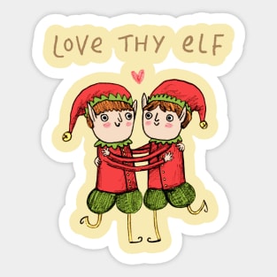 Love Thy Elf Sticker